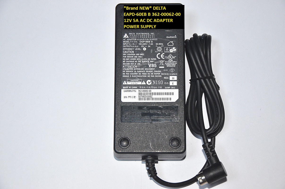*Brand NEW* DELTA 362-00062-00 EAPD-60EB B 12V 5A AC DC ADAPTER POWER SUPPLY